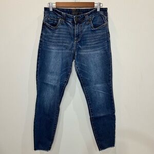 Kut from the Kloth Women's Skinny Ankle Jeans Size 6 Dark Blue Wash EUC